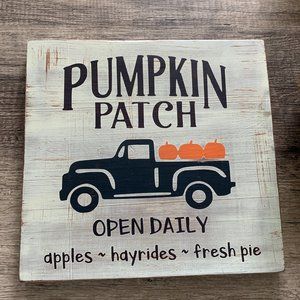 2 sided wooden painted holiday sign